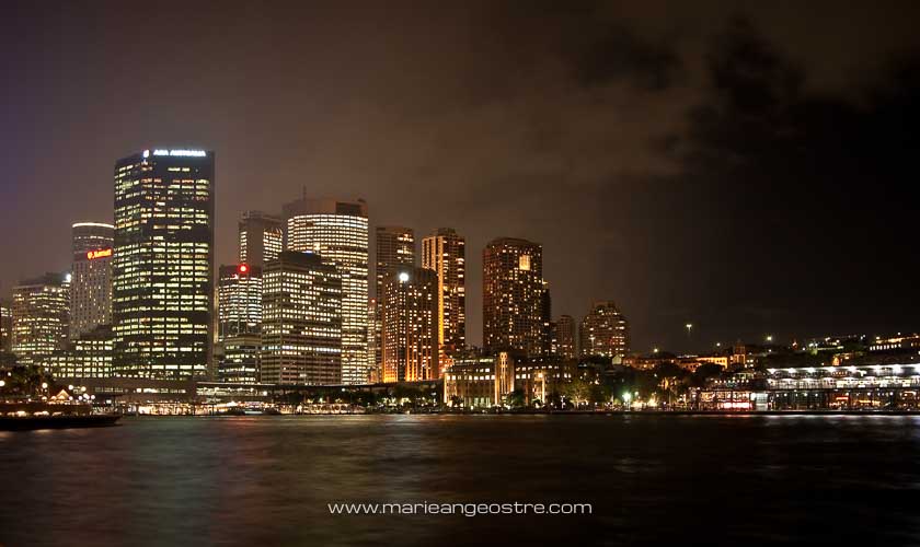 Australie, Sydney de nuit sur Circular Quay © Marie-Ange Ostré